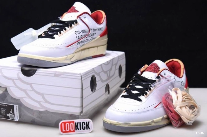 Boostmaster lin Retro Off-White SP Low White Jordan 2 Red DJ4375-106 0707